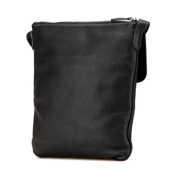 ロエベ 斜め掛け ショルダーバッグ ブラック グレインカーフレザー レディース LOEWE 【中古】