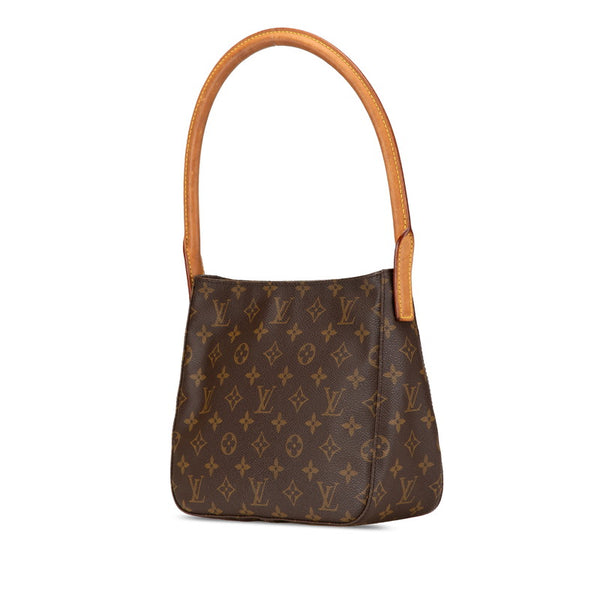 ルイ ヴィトン モノグラム ルーピングMM ハンドバッグ M51146 ブラウン PVC レザー レディース LOUIS VUITTON 【中古】