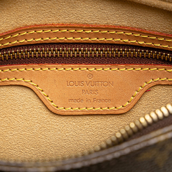 ルイ ヴィトン モノグラム ルーピングMM ハンドバッグ M51146 ブラウン PVC レザー レディース LOUIS VUITTON 【中古】