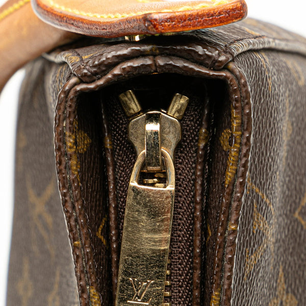 ルイ ヴィトン モノグラム ルーピングMM ハンドバッグ M51146 ブラウン PVC レザー レディース LOUIS VUITTON 【中古】