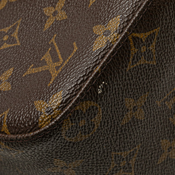 ルイ ヴィトン モノグラム ルーピングMM ハンドバッグ M51146 ブラウン PVC レザー レディース LOUIS VUITTON 【中古】