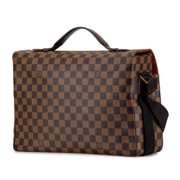 ルイ ヴィトン ダミエ ブロードウェイ ハンドバッグ ショルダーバッグ N42270 ブラウン PVC レザー レディース LOUIS VUITTON 【中古】