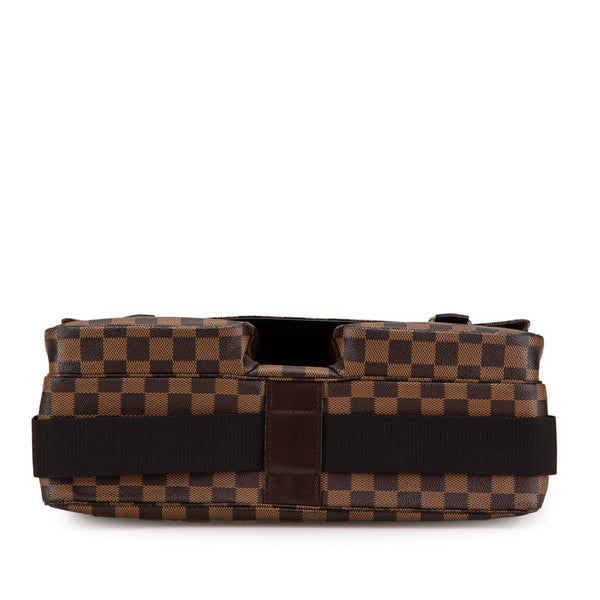 ルイ ヴィトン ダミエ ブロードウェイ ハンドバッグ ショルダーバッグ N42270 ブラウン PVC レザー レディース LOUIS VUITTON 【中古】