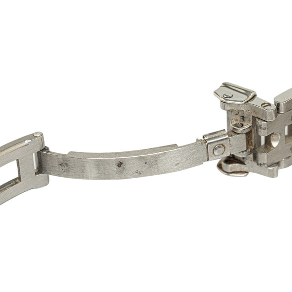 エルメス プルマン 腕時計 クオーツ ブラック文字盤 ステンレススチール レディース HERMES 【中古】