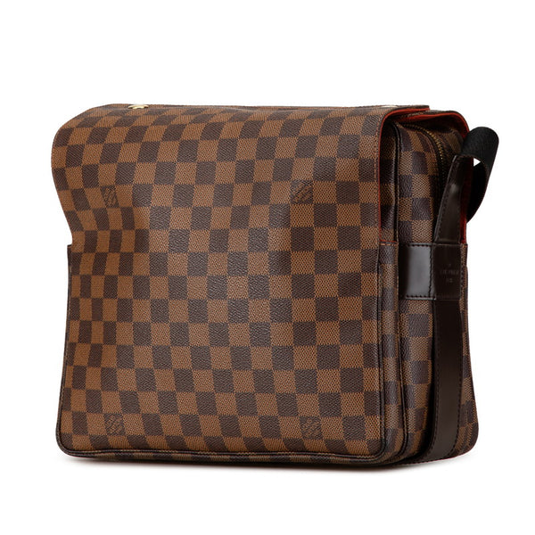ルイ ヴィトン ダミエ ナヴィグリオ 斜め掛け ショルダーバッグ N45255 ブラウン PVC レザー レディース LOUIS VUITTON 【中古】