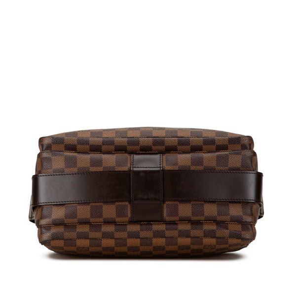 ルイ ヴィトン ダミエ ナヴィグリオ 斜め掛け ショルダーバッグ N45255 ブラウン PVC レザー レディース LOUIS VUITTON 【中古】