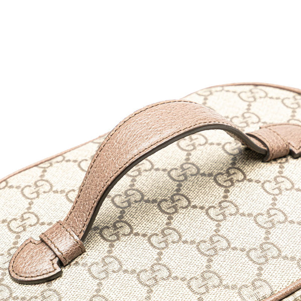 グッチ GGスプリーム オフィディア ミラー付き バニティバッグ ハンドバッグ 611001 ベージュ マルチカラー PVC レザー レディース GUCCI 【中古】