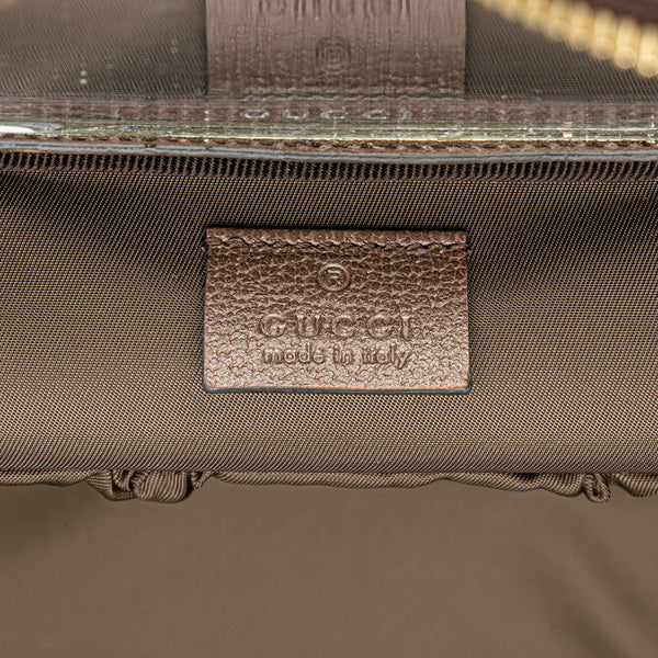 グッチ GGスプリーム オフィディア ミラー付き バニティバッグ ハンドバッグ 611001 ベージュ マルチカラー PVC レザー レディース GUCCI 【中古】