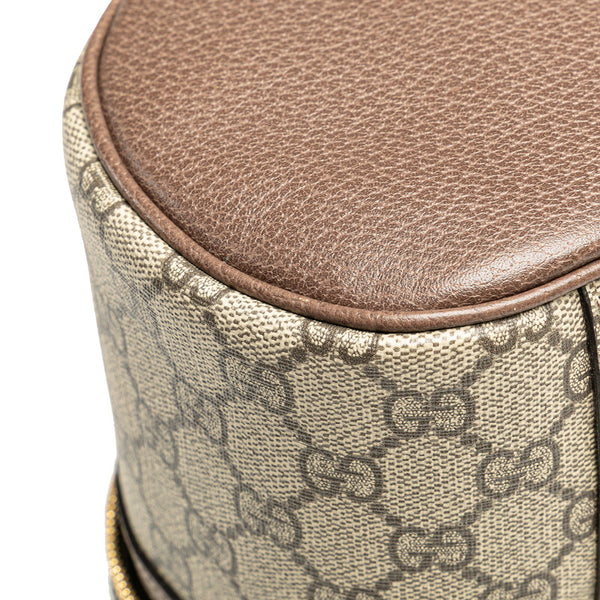 グッチ GGスプリーム オフィディア ミラー付き バニティバッグ ハンドバッグ 611001 ベージュ マルチカラー PVC レザー レディース GUCCI 【中古】