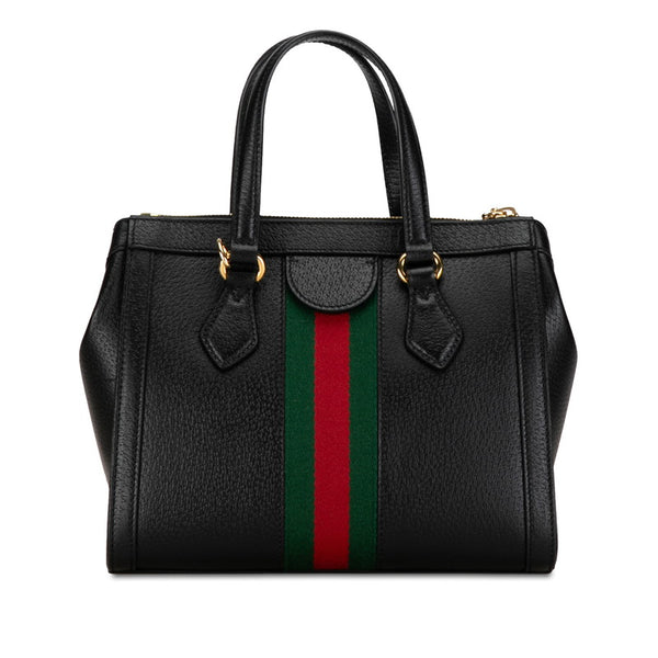 グッチ オフィディア GG スモール シェリーライン ハンドバッグ ショルダーバッグ 2WAY 547551 ブラック レザー レディース GUCCI 【中古】