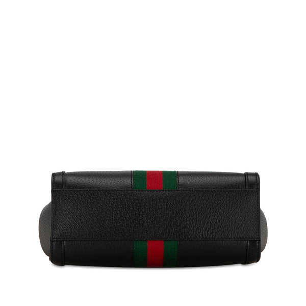 グッチ オフィディア GG スモール シェリーライン ハンドバッグ ショルダーバッグ 2WAY 547551 ブラック レザー レディース GUCCI 【中古】