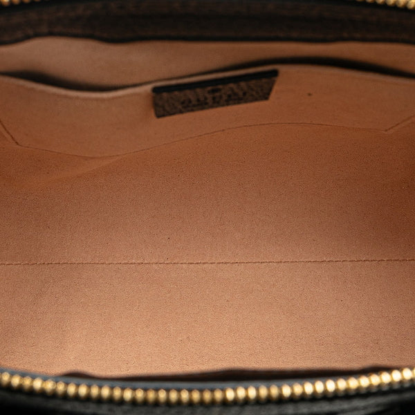 グッチ オフィディア GG スモール シェリーライン ハンドバッグ ショルダーバッグ 2WAY 547551 ブラック レザー レディース GUCCI 【中古】