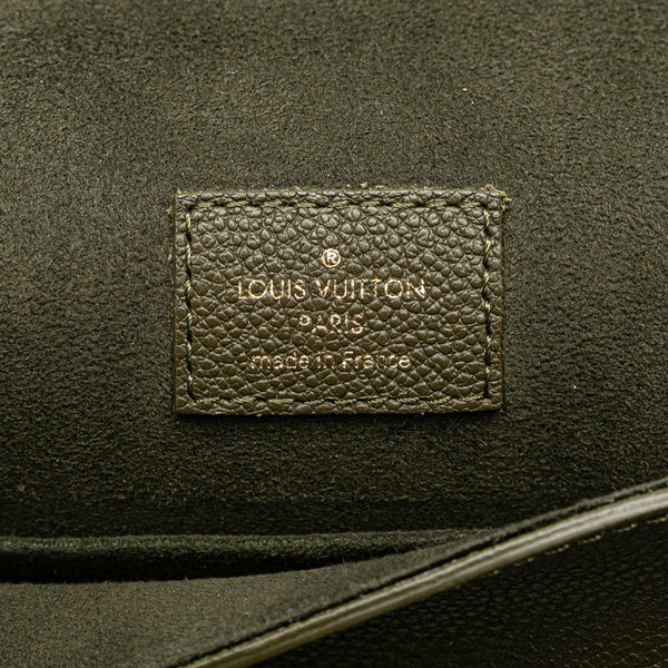 ルイ ヴィトン モノグラム アンプラント ジュノ ショルダーバッグ M43146 カーキグリーン ピンク レザー レディース LOUIS VUITTON 【中古】
