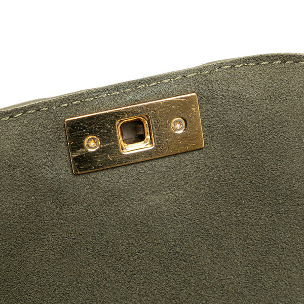 ルイ ヴィトン モノグラム アンプラント ジュノ ショルダーバッグ M43146 カーキグリーン ピンク レザー レディース LOUIS VUITTON 【中古】