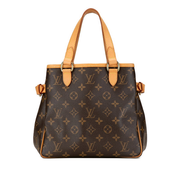 ルイ ヴィトン モノグラム バティニョール ハンドバッグ トートバッグ M51156 ブラウン PVC レザー レディース LOUIS VUITTON 【中古】