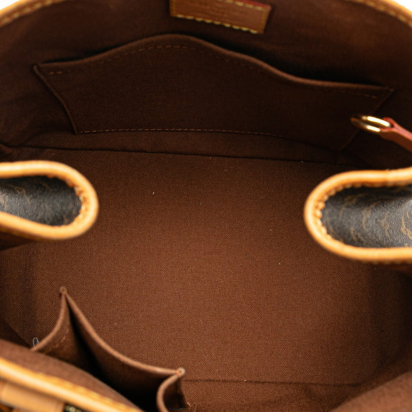 ルイ ヴィトン モノグラム バティニョール ハンドバッグ トートバッグ M51156 ブラウン PVC レザー レディース LOUIS VUITTON 【中古】