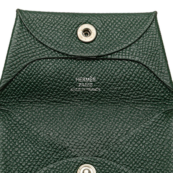 エルメス バスティア コインケース ヴェールルソー ヴォーエプソン レディース HERMES 【中古】