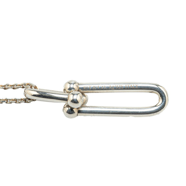 ティファニー ハードウェア 細長 リンク ネックレス スターリングシルバー レディース TIFFANY&Co. 【中古】