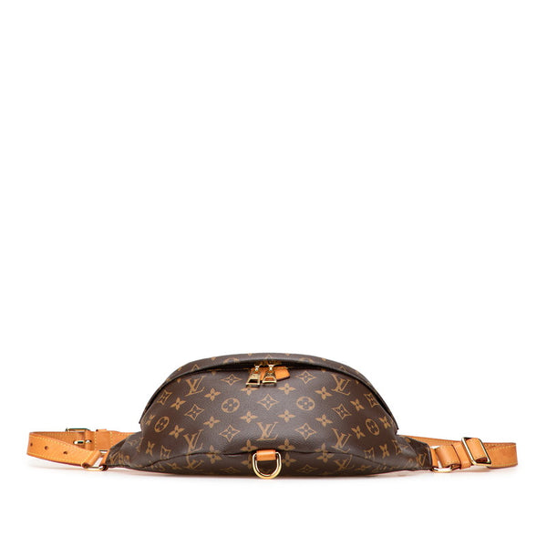 ルイ ヴィトン モノグラム バムバッグ ボディバッグ ウエストバッグ M43644 ブラウン PVC レザー レディース LOUIS VUITTON 【中古】