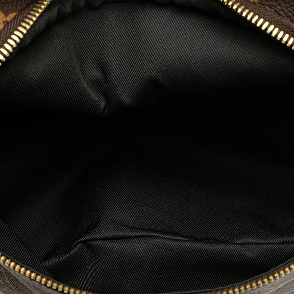 ルイ ヴィトン モノグラム バムバッグ ボディバッグ ウエストバッグ M43644 ブラウン PVC レザー レディース LOUIS VUITTON 【中古】