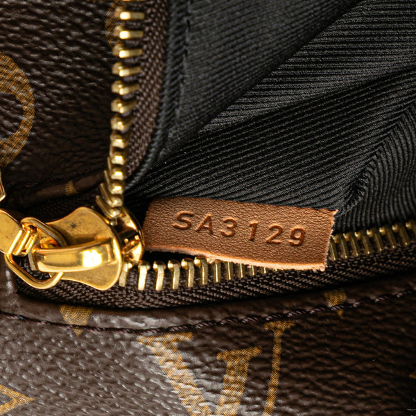 ルイ ヴィトン モノグラム バムバッグ ボディバッグ ウエストバッグ M43644 ブラウン PVC レザー レディース LOUIS VUITTON 【中古】
