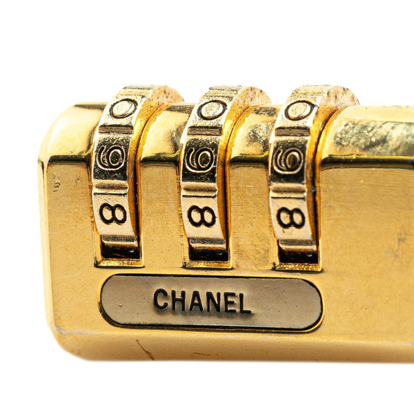 シャネル ダイヤルロック パドロック 南京錠 ゴールド メッキ レディース CHANEL 【中古】
