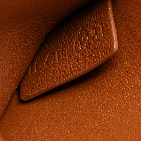 セリーヌ トリオンフ ショルダーバッグ ホワイト ブラウン PVC レザー レディース CELINE 【中古】