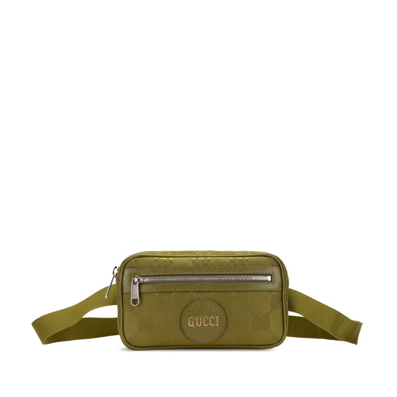 グッチ GGナイロン オフ ザ グリッド ウエストバッグ ボディバッグ 631341 カーキ グリーン ナイロン レザー メンズ GUCCI 【中古】