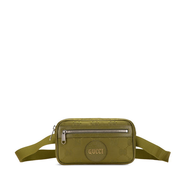 グッチ GGナイロン オフ ザ グリッド ウエストバッグ ボディバッグ 631341 カーキ グリーン ナイロン レザー メンズ GUCCI 【中古】