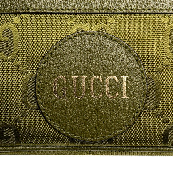 グッチ GGナイロン オフ ザ グリッド ウエストバッグ ボディバッグ 631341 カーキ グリーン ナイロン レザー メンズ GUCCI 【中古】