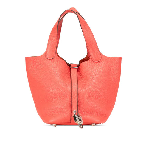 エルメス ピコタンロックPM ハンドバッグ ブーゲンビリア ピンク トリヨンクレマンス レディース HERMES 【中古】