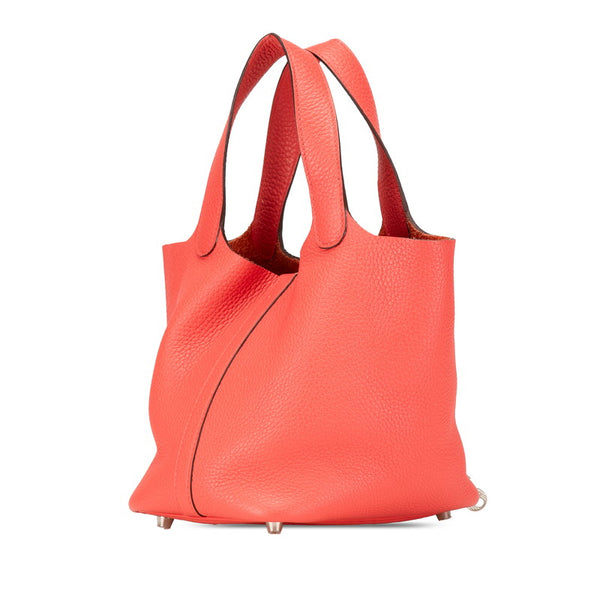 エルメス ピコタンロックPM ハンドバッグ ブーゲンビリア ピンク トリヨンクレマンス レディース HERMES 【中古】