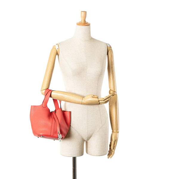 エルメス ピコタンロックPM ハンドバッグ ブーゲンビリア ピンク トリヨンクレマンス レディース HERMES 【中古】