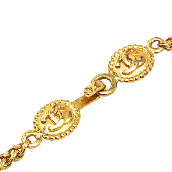 シャネル ココマーク ネックレス ゴールド メッキ レディース CHANEL 【中古】