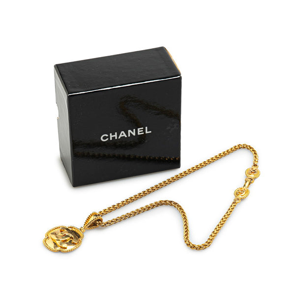シャネル ココマーク ネックレス ゴールド メッキ レディース CHANEL 【中古】