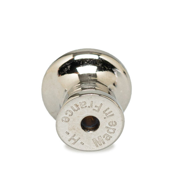 エルメス ポップアッシュ ピアス シルバー ローズ ピンク メタル ラッカー レディース HERMES 【中古】