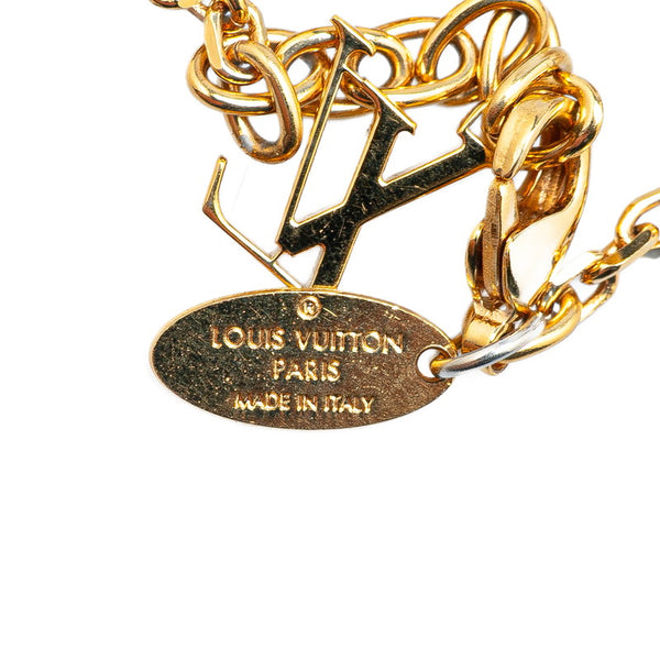 ルイ ヴィトン ブラスレ ギャンブル ブレスレット M65209 ゴールド パープル メッキ レディース LOUIS VUITTON 【中古】