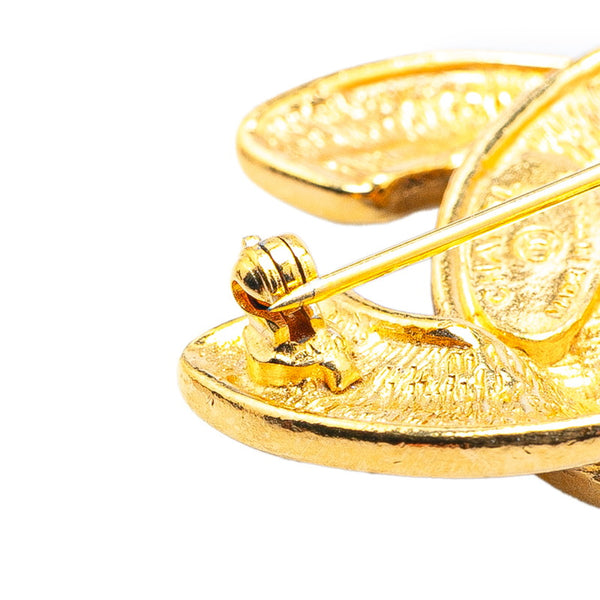 シャネル ココマーク マトラッセ ブローチ ゴールド メッキ レディース CHANEL 【中古】