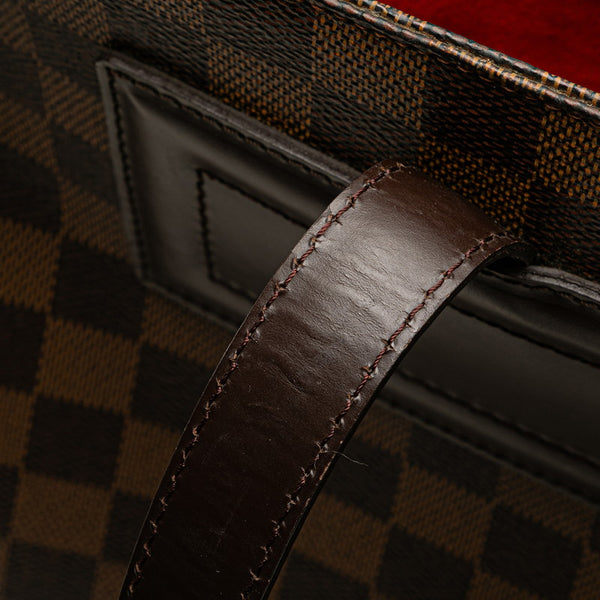 ルイ ヴィトン ダミエ パリオリGM トートバッグ ショルダーバッグ N51124 ブラウン PVC レザー レディース LOUIS VUITTON 【中古】