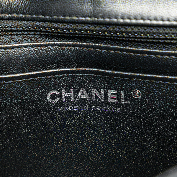 シャネル マトラッセ ココマーク ミニ チェーン ショルダーバッグ ブラック ラムスキン レディース CHANEL 【中古】