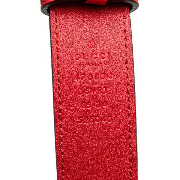 グッチ GGマーモント キルティング ウエストバッグ ボディバッグ 476434 レッド ゴールド レザー レディース GUCCI 【中古】