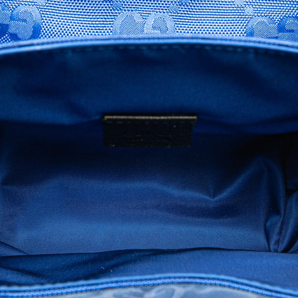 グッチ オフザグリッド GGナイロン 斜め掛け ショルダーバッグ  643858 ブルー ナイロン レディース GUCCI 【中古】