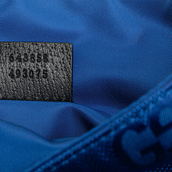 グッチ オフザグリッド GGナイロン 斜め掛け ショルダーバッグ  643858 ブルー ナイロン レディース GUCCI 【中古】