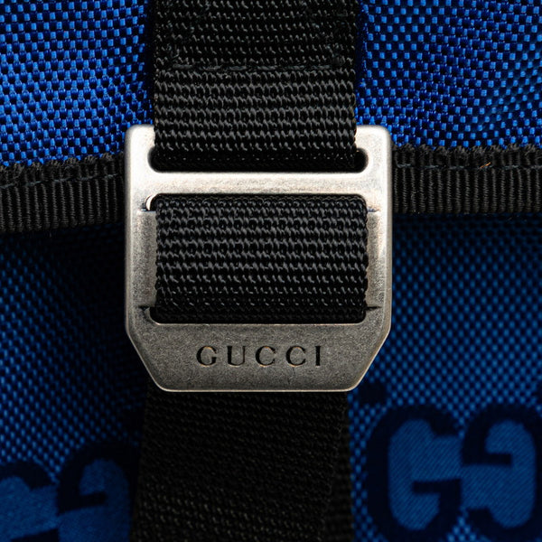 グッチ オフザグリッド GGナイロン 斜め掛け ショルダーバッグ  643858 ブルー ナイロン レディース GUCCI 【中古】