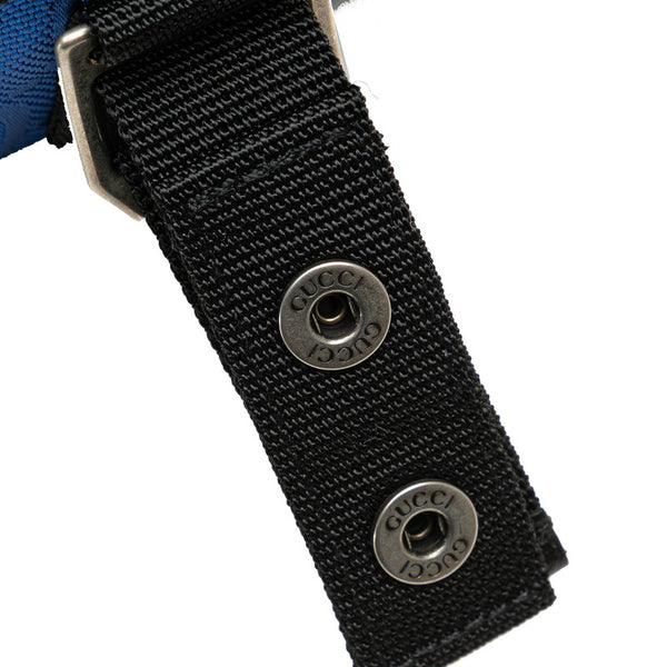 グッチ オフザグリッド GGナイロン 斜め掛け ショルダーバッグ  643858 ブルー ナイロン レディース GUCCI 【中古】