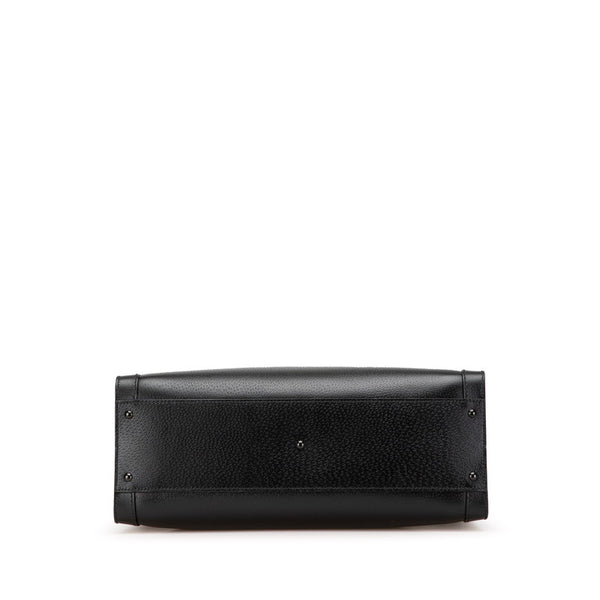 グッチ バンブー ダイアナ ラージ シェリーライン トートバッグ ショルダーバッグ 2WAY 703218 ブラック レザー レディース GUCCI 【中古】