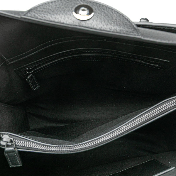グッチ バンブー ダイアナ ラージ シェリーライン トートバッグ ショルダーバッグ 2WAY 703218 ブラック レザー レディース GUCCI 【中古】