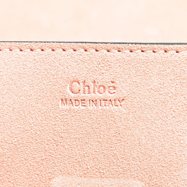 クロエ ドリュー ショルダーバッグ レッド ピンク レザー スウェット レディース Chloe 【中古】