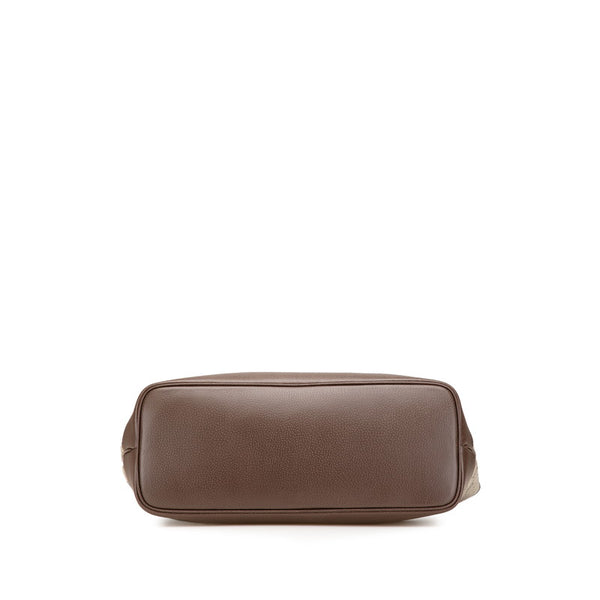 グッチ GGスプリーム トートバッグ ワンショルダーバッグ 778958 ベージュ ブラウン PVC レザー レディース GUCCI 【中古】