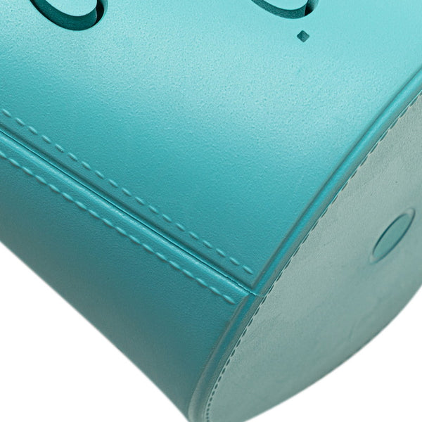 グッチ GGカットアウト チルドレンズ ハンドバッグ バケットバッグ 723051 ライトブルー ラバー レディース GUCCI 【中古】